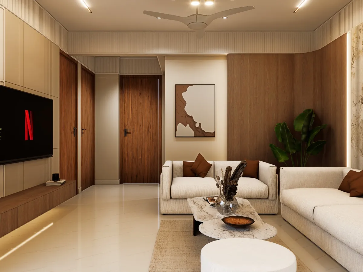 Joyville, Sector 102 apartment interior by The Omega Group