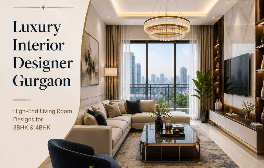 Luxury living room interior design Gurgaon by The OMEGA