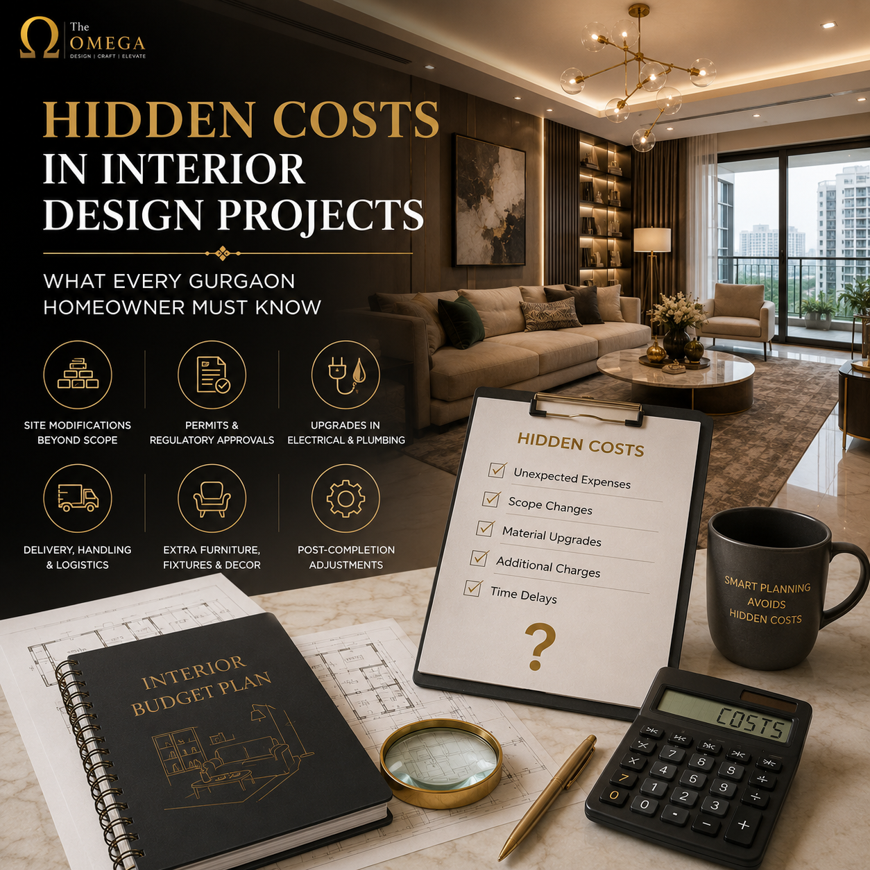 Interior Design Cost Gurgaon: Hidden Costs Every Homeowner Must Know Before Starting a Project