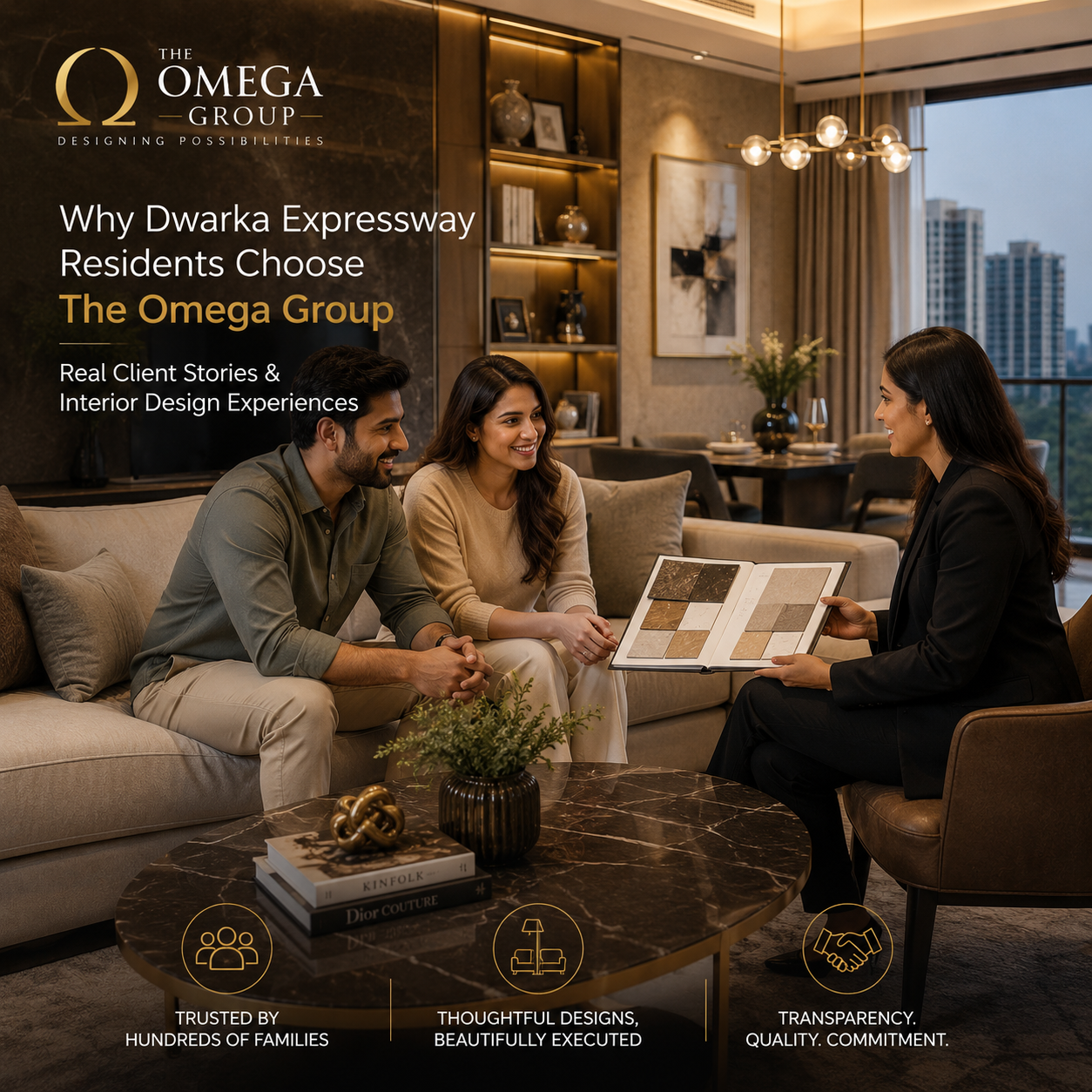 Why Dwarka Expressway Residents Choose The Omega Group — Real Client Stories & Interior Design Experiences