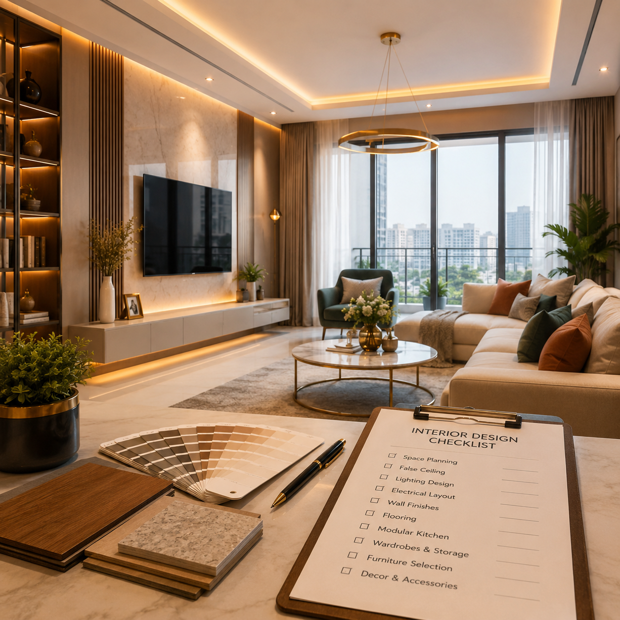 New Possession Flat? Complete Interior Design Checklist by an Interior Designer Dwarka Expressway