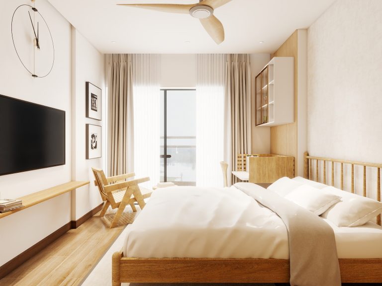 Luxury residential interior at Pareena Heights, Sector 99, Gurgaon featuring bespoke furniture, premium finishes, elegant lighting, and modern space planning by The Omega Group.